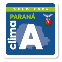 Um adesivo que diz clima parana a nele